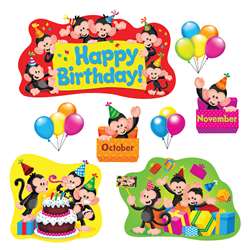 Monkey Mischief Birthday Bulletin Board Set, T-8341