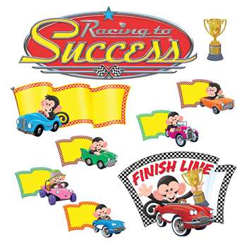 Monkey Mischief Racing To Success Bulletin Board S, T-8343