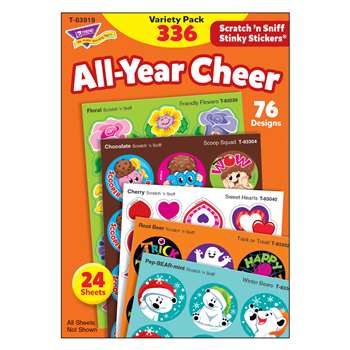 All-Year Cheer Stinky Stickers Scratch N Sniff Var, T-83919
