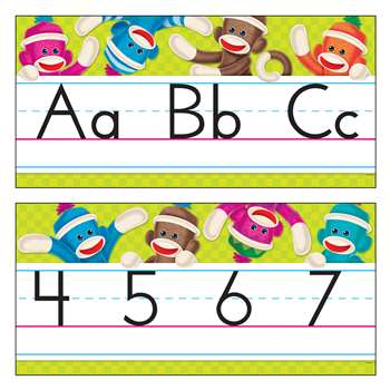 Sock Monkeys Alphabet Lines By Trend Enterprises