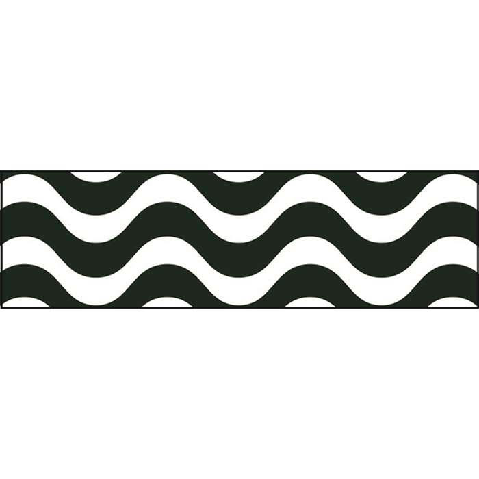 Wavy Black Bolder Borders, T-85158