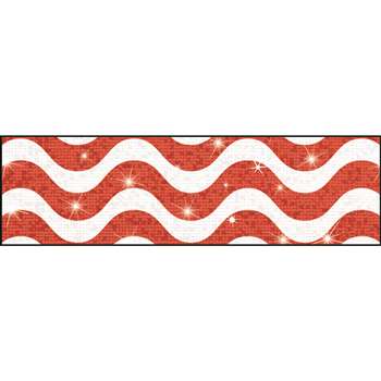 Wavy Red Sparkle Plus Bolder Borders, T-85415