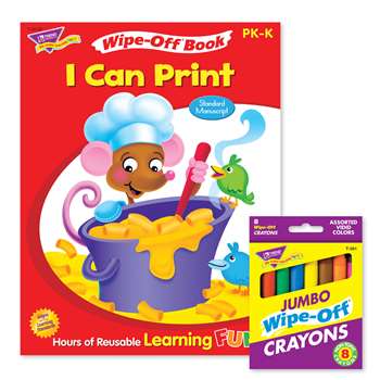 Printing Reusable Book & Crayons, T-90914