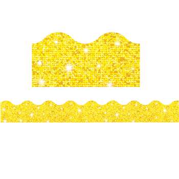 Trimmer Yellow Sparkle By Trend Enterprises