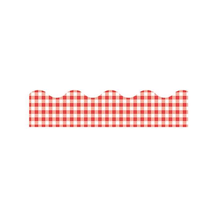 Trimmer Red Gingham By Trend Enterprises