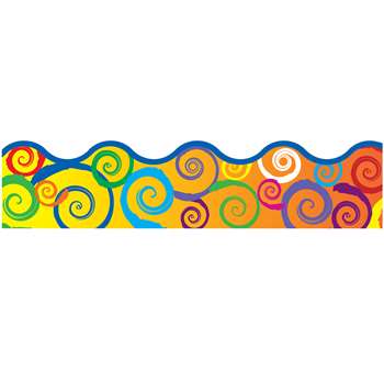 Rainbow Swirls Terrific Trimmer By Trend Enterprises