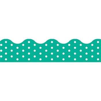 Polka Dots Teal Terrific Trimmers, T-92665