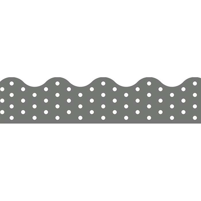 Polka Dots Gray Terrific Trimmers, T-92670