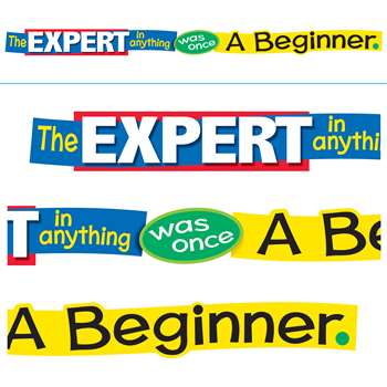 The Expert &quot; Anything Was Once A Beginner Banner, T-A25207