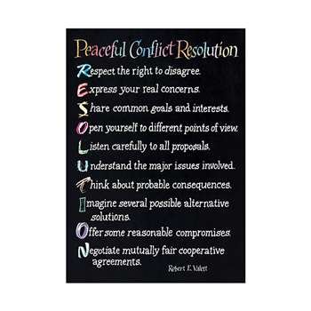 Poster Peaceful Conflict Resolution By Trend Enterprises