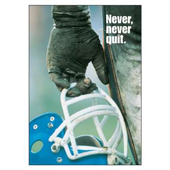 Poster Never Never Quit 13 X 19 Large By Trend Enterprises