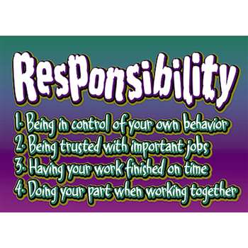Poster Responsibility By Trend Enterprises