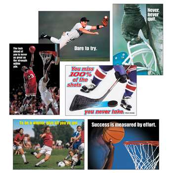 Sports Motivating Poster Pack By Trend Enterprises
