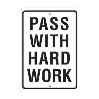 Pass With Hard Work Large Poster By Trend Enterprises