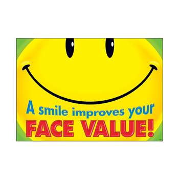 A Smile Improves Your Face Value Argus Large Poster By Trend Enterprises