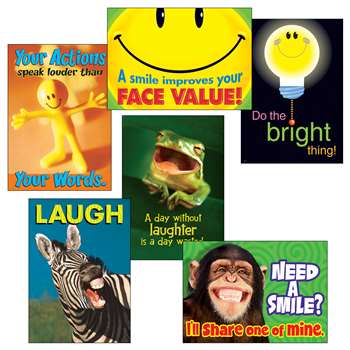 Attitude & Smiles Combo Sets Argus Posters By Trend Enterprises