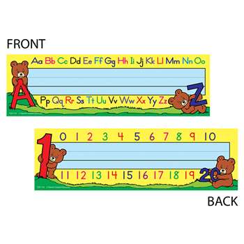 Alphabet & Numbers 36Pk Tented Name Plates 7 X 11 By Teacher Created Resources