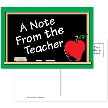 A Note From The Teacher 30Pk Postcards 4X6 By Teacher Created Resources