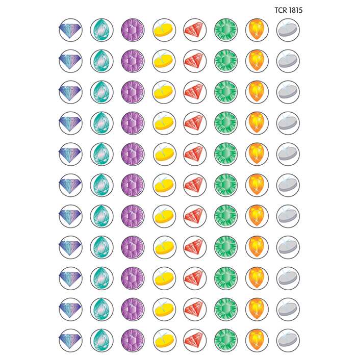 Mini Stickers Jewels 528Pk By Teacher Created Resources