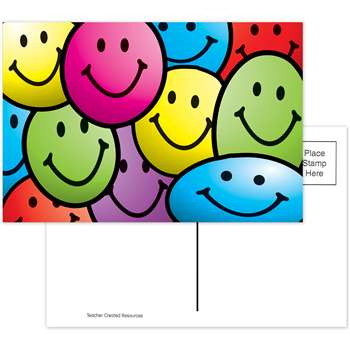 Smiley Faces Postcards 30Pk By Teacher Created Resources