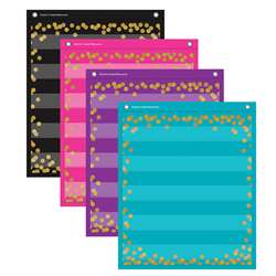 Confetti Colorful Mini Pocket Chrts Magnetic, TCR20332