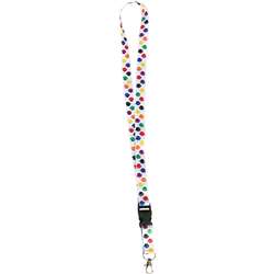 Colorful Paw Print Lanyard, TCR20350