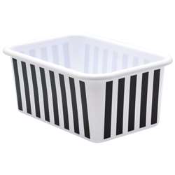 BLACK WHT STRIPES SMLL STORAGE BIN - TCR20400