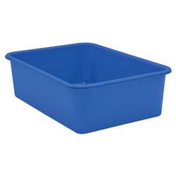 BLUE LARGE PLASTIC STORAGE BIN - TCR20411