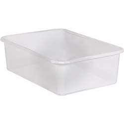 CLEAR LARGE PLASTIC STORAGE BIN - TCR20456