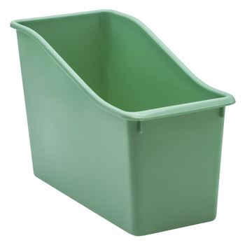 EUCALYPTUS GREEN PLASTIC BOOK BIN - TCR20461