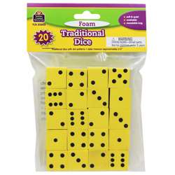 Foam Traditional Dice By Teacher Created Resources