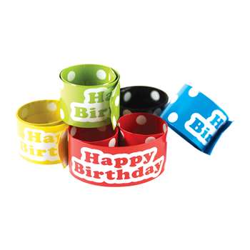 Slap Bracelets Polka Dots Happy Birthday, TCR20665