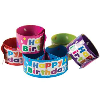 Slap Bracelets Happy Birthday Balloons, TCR20666