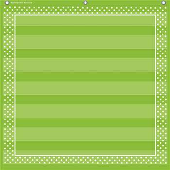 Lime Polka Dots 7 Pocket Chart, TCR20741