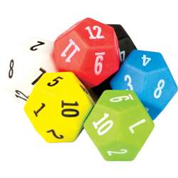 12 Sided Dice 6 Pack, TCR20806