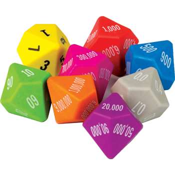 8 Pack Place Value Dice, TCR20807