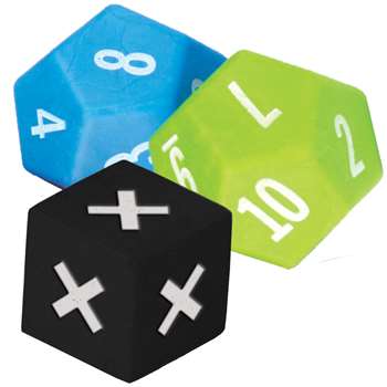 3 Pack Multiplication Dice, TCR20812