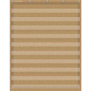 10Pocket Pocket Chart Burlap 34X44, TCR20839