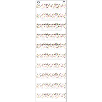 File Storage Pocket Chart Confetti, TCR20843