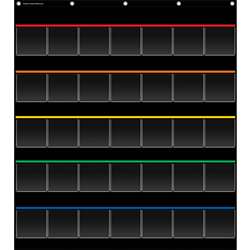 Black Storage Pocket Chart, TCR20844