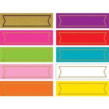 Colorful Gold Shimmer Labels, TCR20869