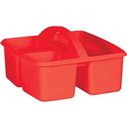 Red Plastic Storage Caddy, TCR20910