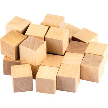 Stem Basics Wooden Cubes 25 Ct, TCR20941
