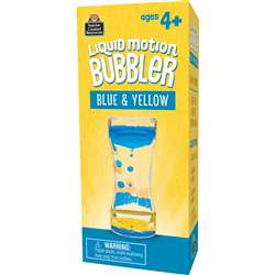 BLUE & YELLOW LIQUID MOTION BUBBLER - TCR20965