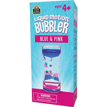 BLUE & PINK LIQUID MOTION BUBBLER - TCR20966