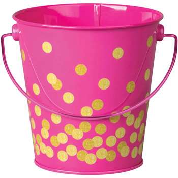 Pink Confetti Bucket, TCR20974