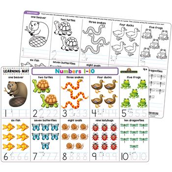 Numbers 1-10 Learning Mat, TCR21015