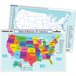 United States Map Learning Mat, TCR21019