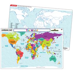 The World Map Learning Mat, TCR21020