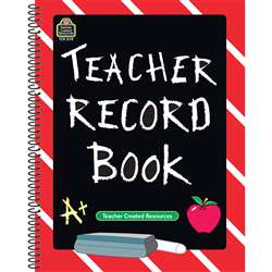 Teacher Record Book Chalkboard By Teacher Created Resources